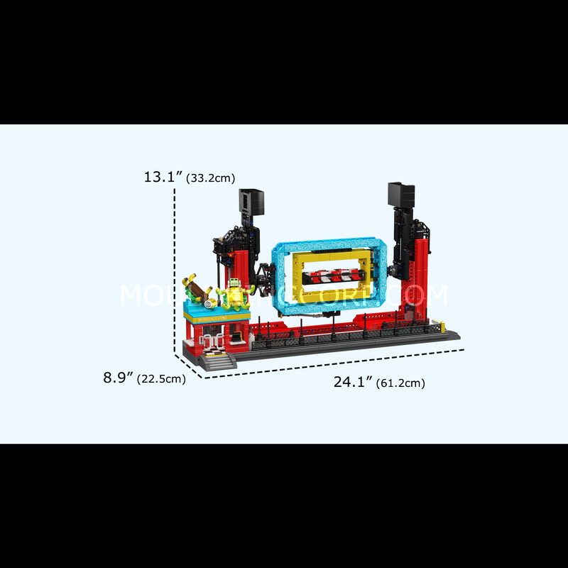 Mould King 11019 Electric Rolling Waves Ride Building Set | 2,118 Pcs