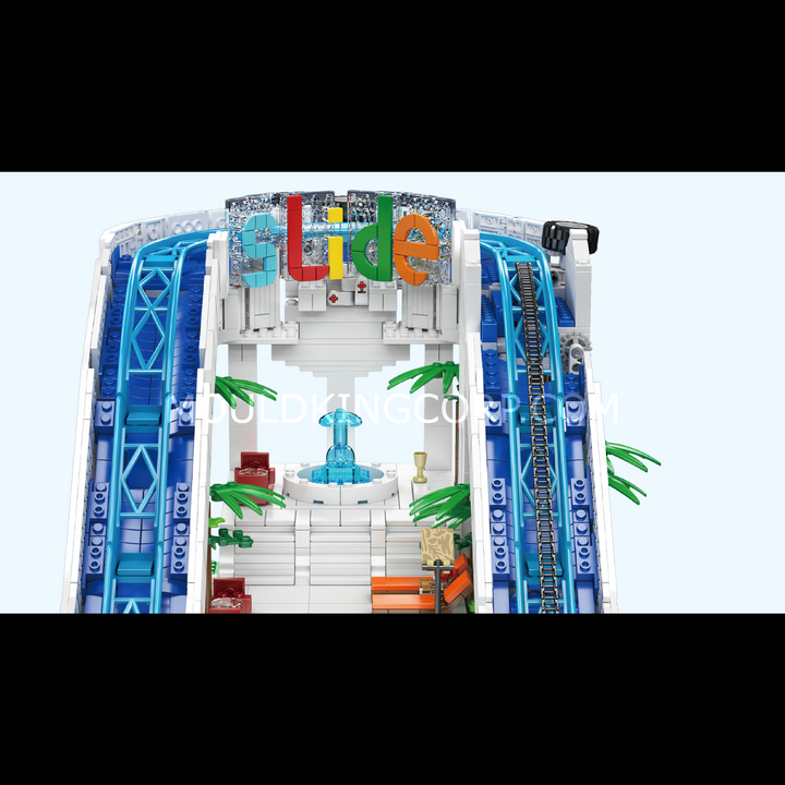 Mould King 11021 Electric Water Slide Building Blocks Set | 2,088 Pcs