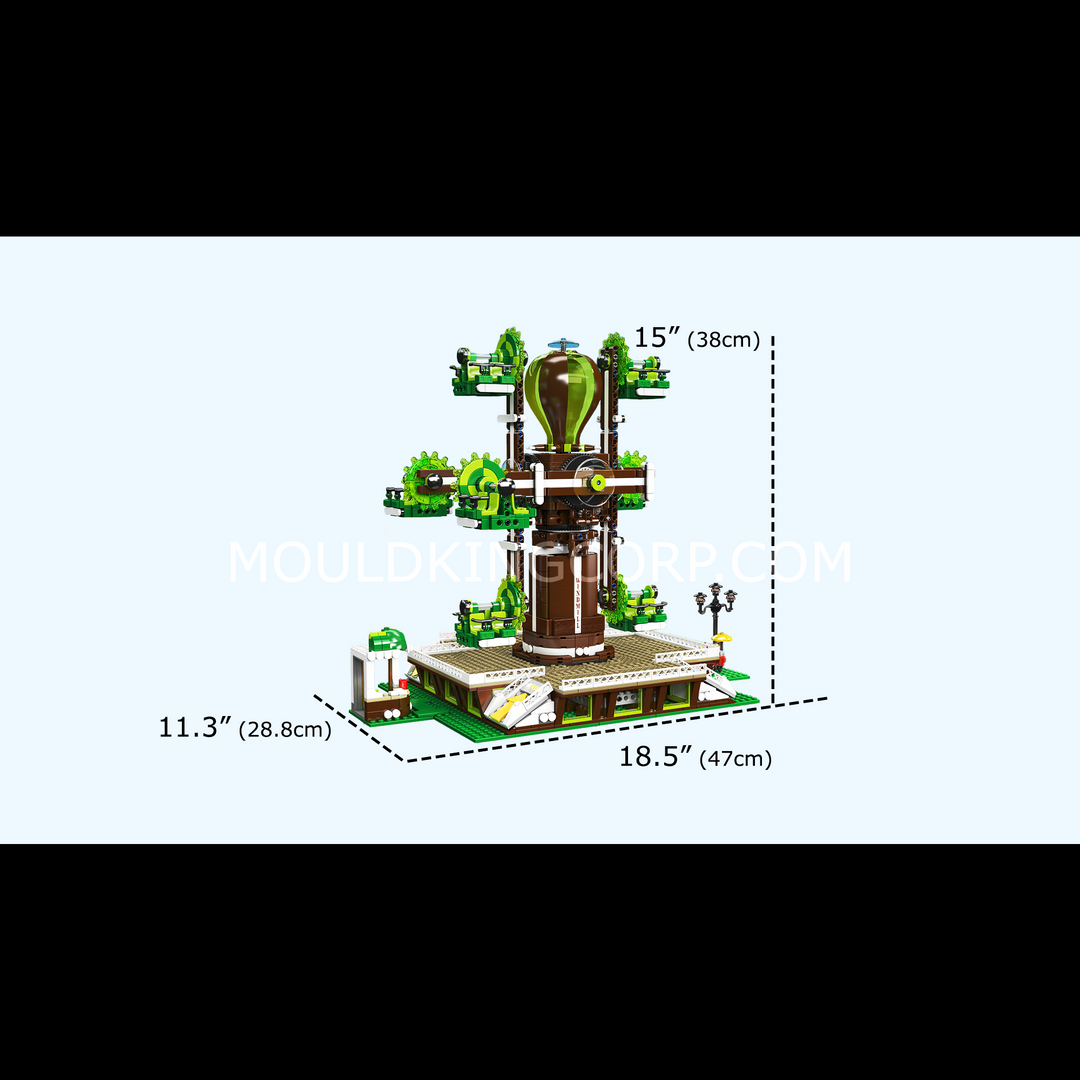 Mould King 11026 Nature Tree Windmill Building Block Set