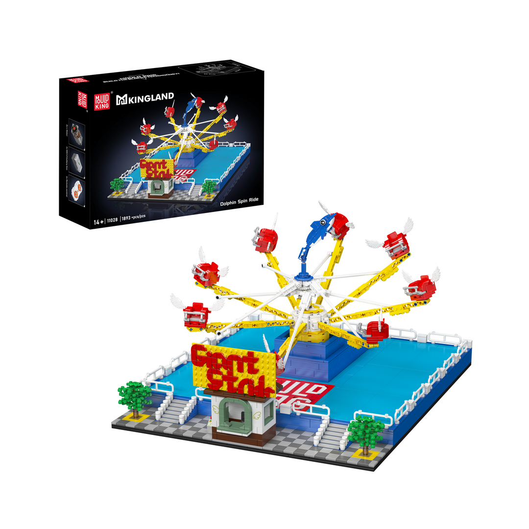Mould King 11028 Motorized Dolphin Spin Ride Building Set | 1,893 Pcs