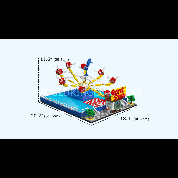Mould King 11028 Motorized Dolphin Spin Ride Building Set | 1,893 Pcs