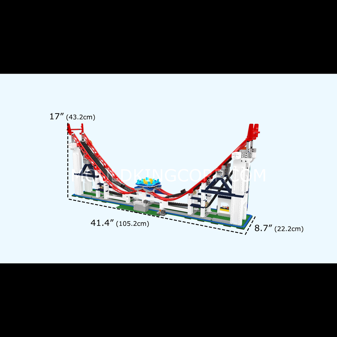 Mould King 11030 Motorized Roller Coaster Building Set | 2,262 Pcs