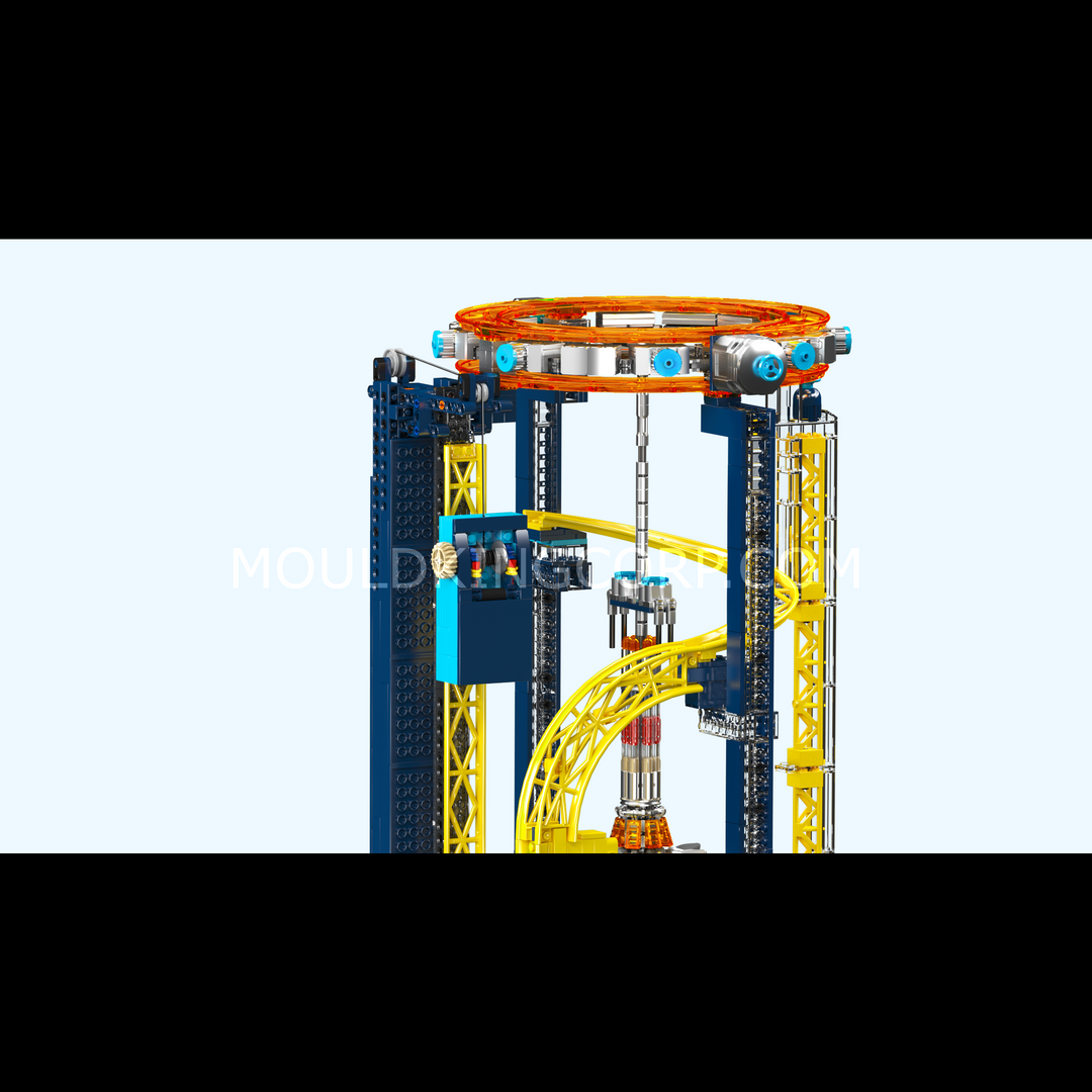 Mould King 11031 Motorisierter Weltraumaufzug – Vergnügungspark-Bausatz | 3.118 Teile