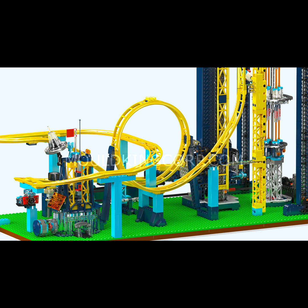 Mould King 11031 Motorisierter Weltraumaufzug – Vergnügungspark-Bausatz | 3.118 Teile