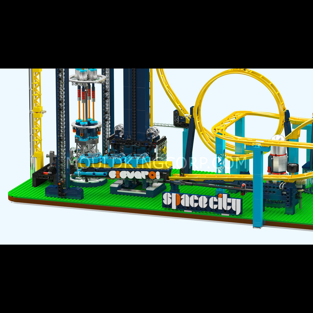 Mould King 11031 Motorisierter Weltraumaufzug – Vergnügungspark-Bausatz | 3.118 Teile