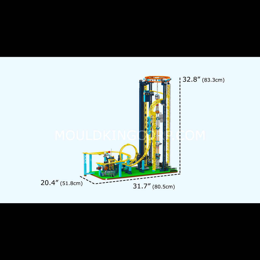 Mould King 11031 Motorisierter Weltraumaufzug – Vergnügungspark-Bausatz | 3.118 Teile