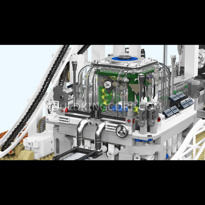 ould King 11033 Motorized Space Roller Coaster & Lunar Base Building Set | 2,694 Pcs