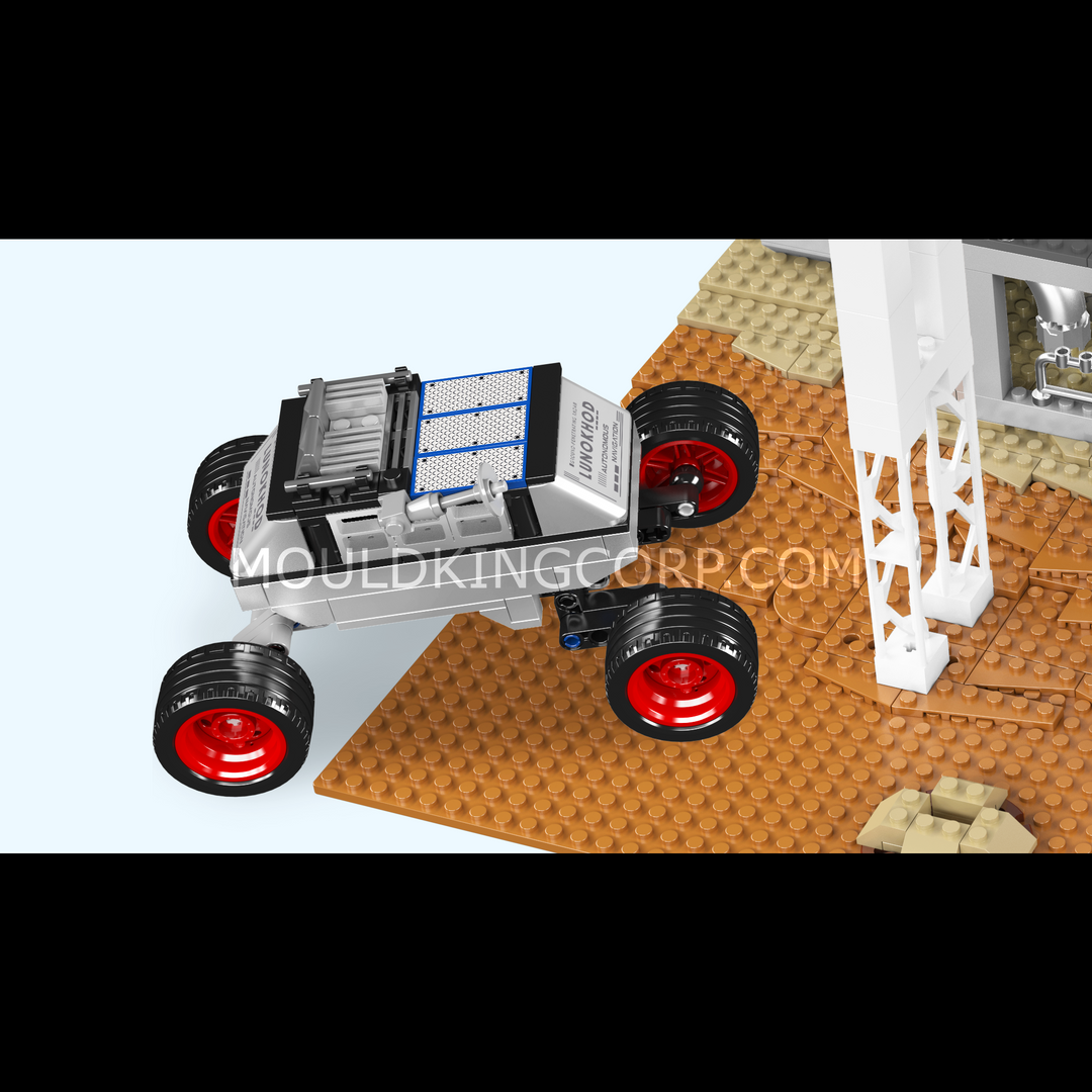 ould King 11033 Motorized Space Roller Coaster & Lunar Base Building Set | 2,694 Pcs