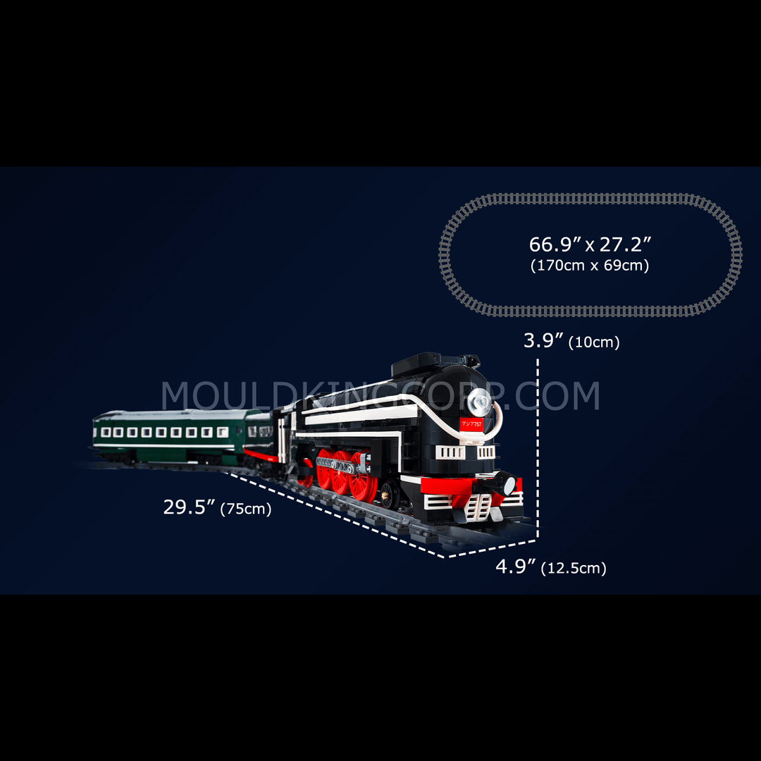 MOULD KING 12005 SL7 Azië Express Trein Bouwset | 1.873 PAKS