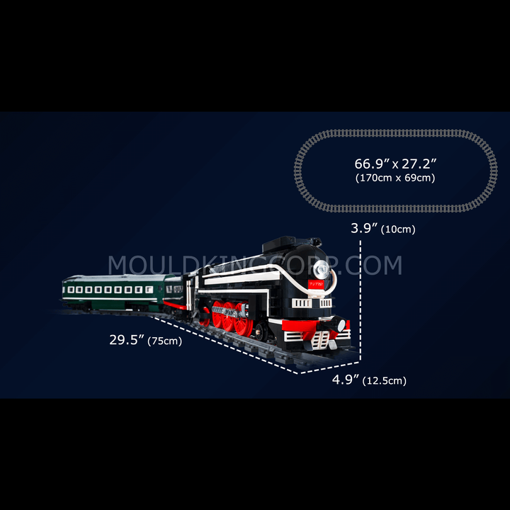 MOULD KING 12005 SL7 Azië Express Trein Bouwset | 1.873 PAKS