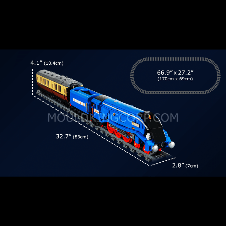 MOULD KING 12006 Dampflokomotive Klasse A4 Pacific Mallard, Bausatz | 2.139 Teile