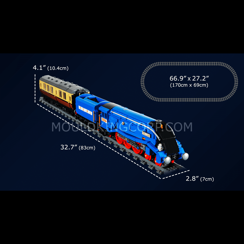 MOULD KING 12006 Class A4 Pacific Mallard Steam Locomotive Building Set | 2,139 PCS