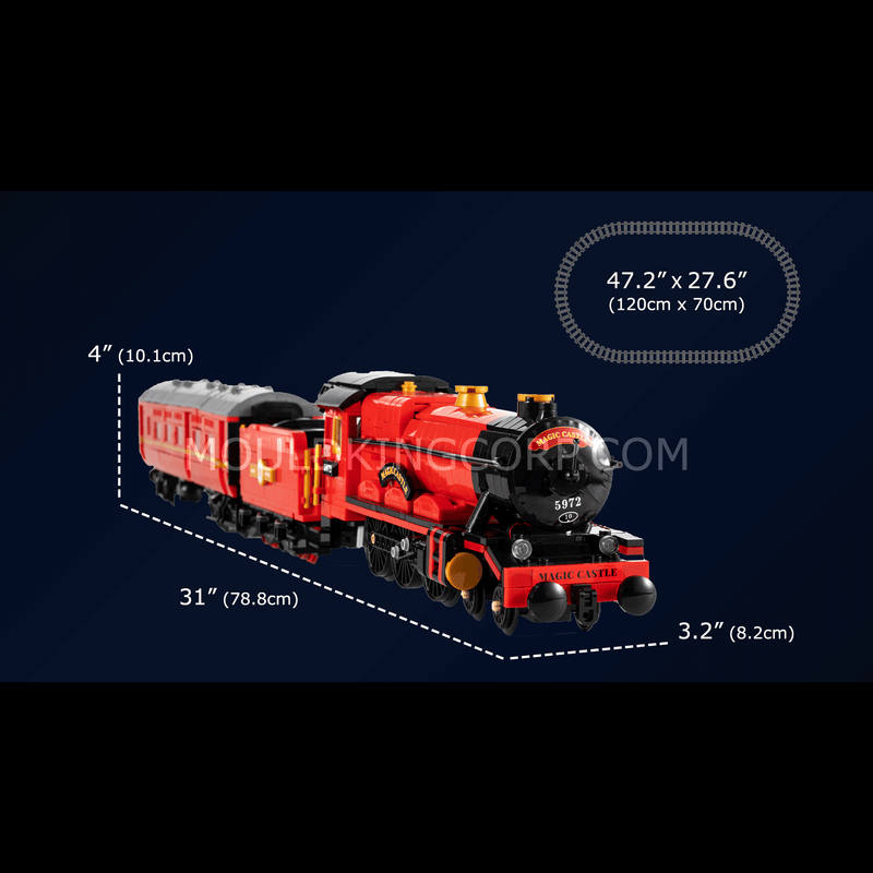 MOULD KING 12010 Magic Steam Train Building Set | 2,086 PCS