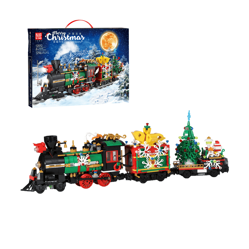 MOULD KING 12012 Christmas Train with Light & Music Buidling Set | 1,296 PCS
