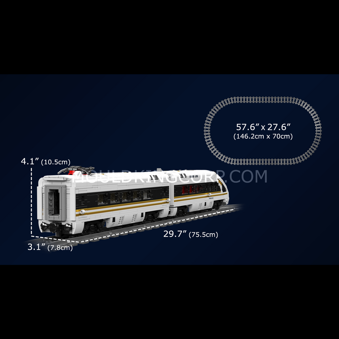 Mould King 12015 Fuxing EMU Hochgeschwindigkeitszug Bausatz | 2.117 Teile
