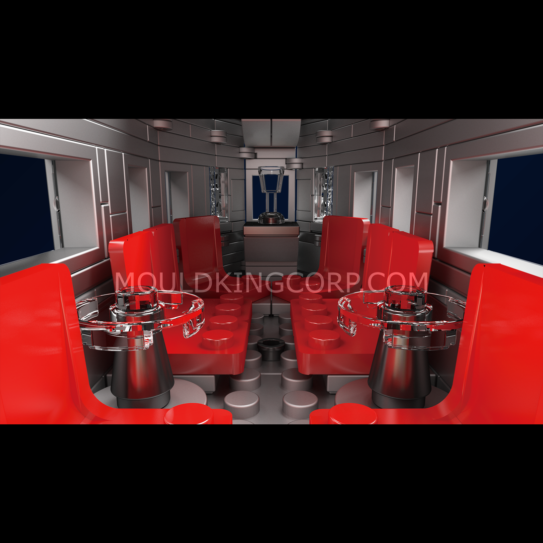 Mould King 12018 USA EMD F7 WP Diesel Locomotive | 1,541 Pcs