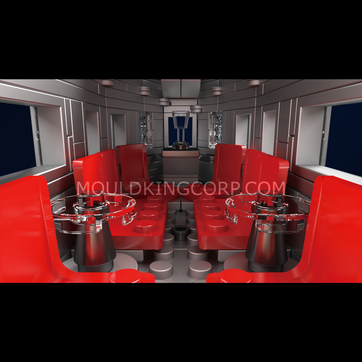 Mould King 12018 USA EMD F7 WP Diesel Locomotive | 1,541 Pcs