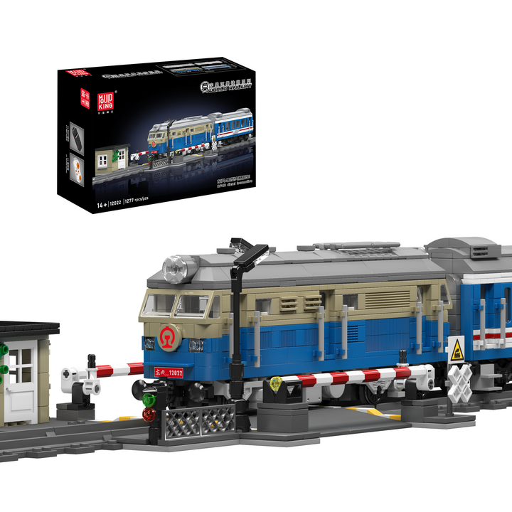 Mould King 12022 DF4B Ferngesteuerter Diesellokomotiv-Bausatz | 1.212 Teile