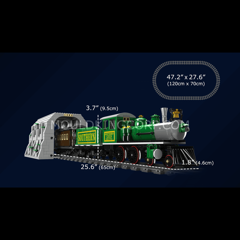 MOULD KING 12025 Orient Express-French Railways SNCF 231 Steam Locomotive  Train With Motor with 3098 Pieces