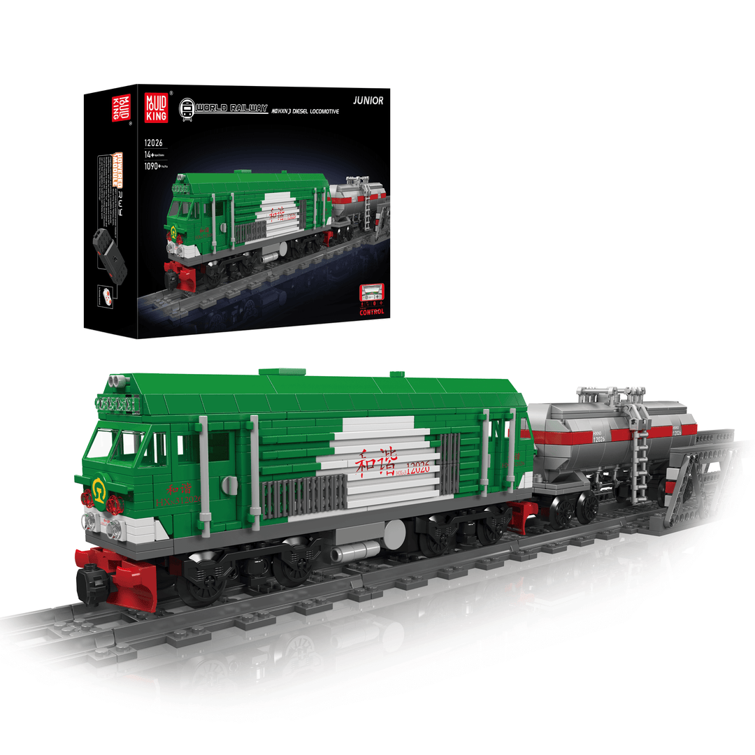Mould King 12026 HXN 3 Diesel Locomotive Building Set | 1,090 Pcs