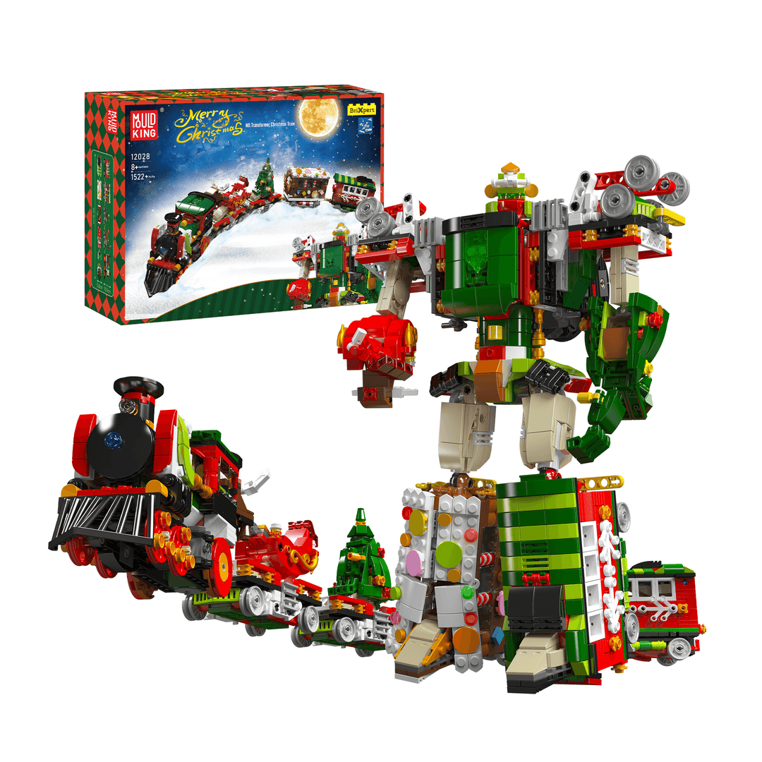Mould King 12028 2in1 Transformer Weihnachtszug Bausatz | 1.522 Teile