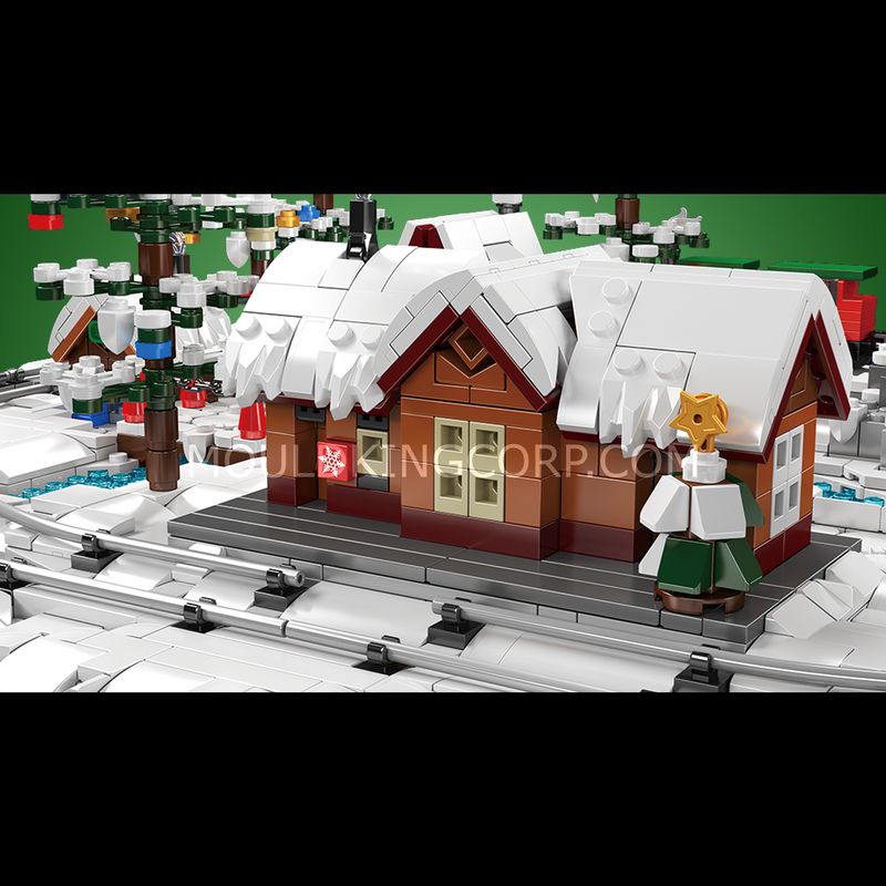 Mould King 12029 Christmas Train Wonderland Building Set | 4,232 Pcs