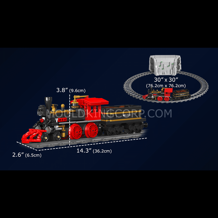 Mallenkoning 12030 De Algemene Locomotief Bouwset | 977 Stuks