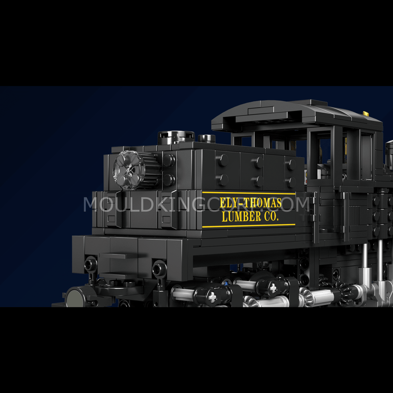 Mallenkoning 12032 Shay-type stoomlocomotief bouwset | 880 stuks