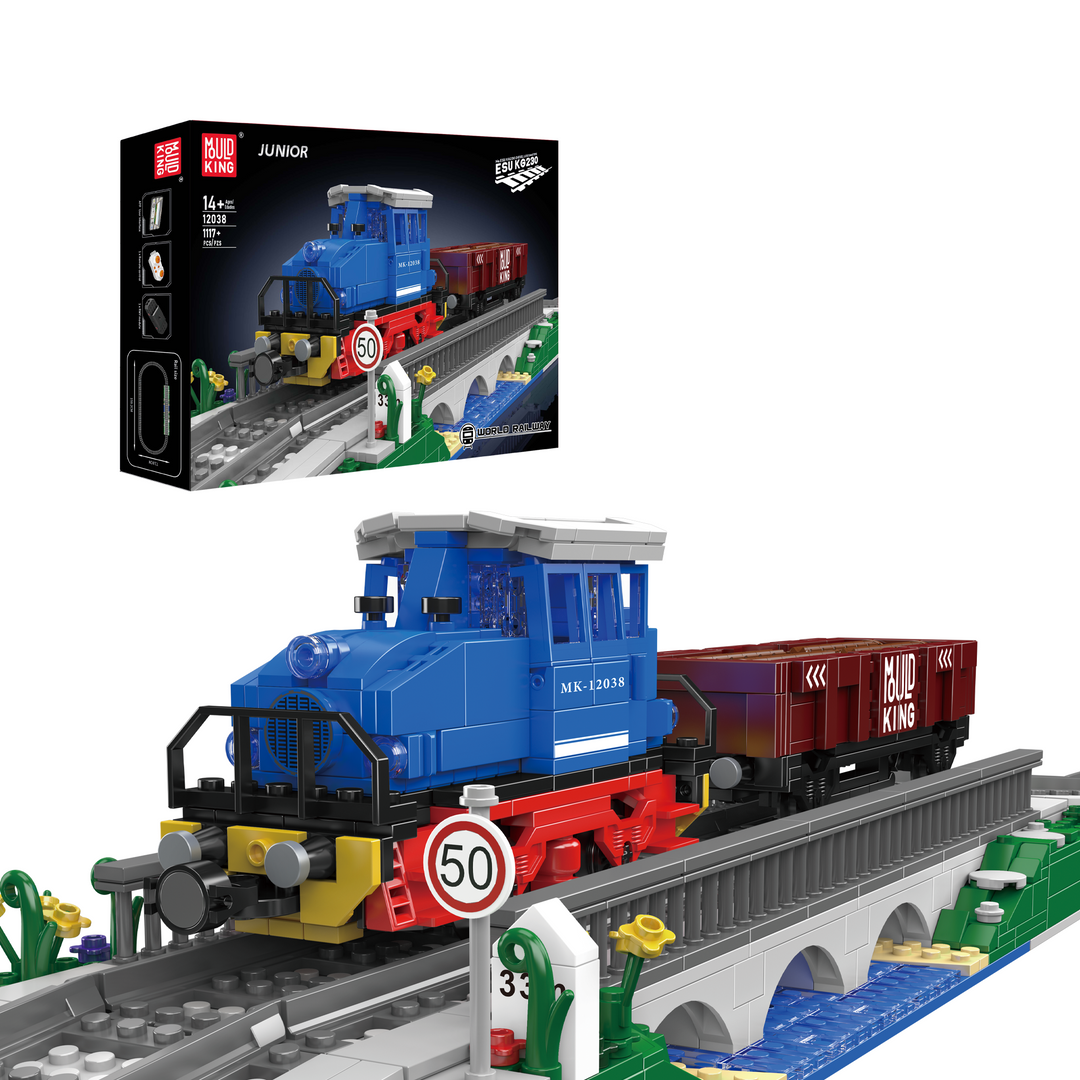 Mould King 12038 ESU KG2300 Diesellokomotive Bausatz | 1.117 Teile