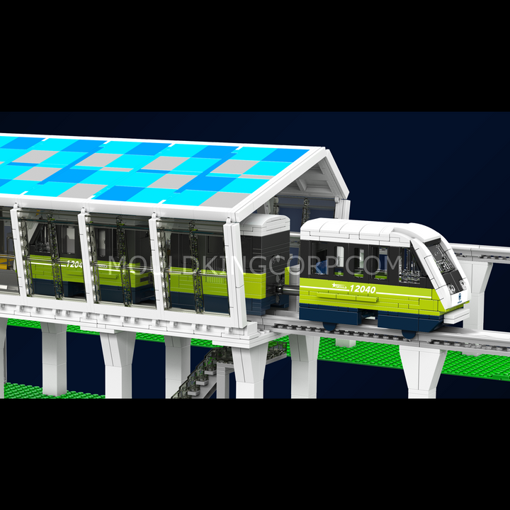 Mould King 12040 Italian Marconi Express Light Rail Train Bausatz | 1.957 Teile