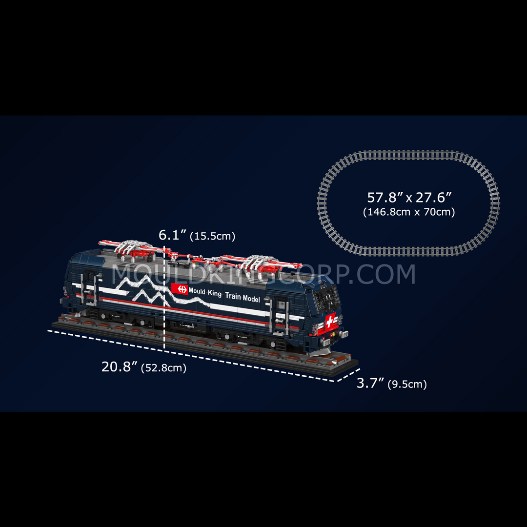 Mould King 12045 Vectron MS Electric Locomotive Building Set | 3,072 Pcs