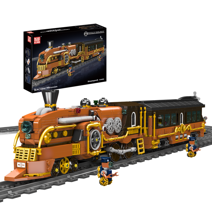 Mould King 12046 Steampunk Steam Train Building Set | 1,954 Pcs