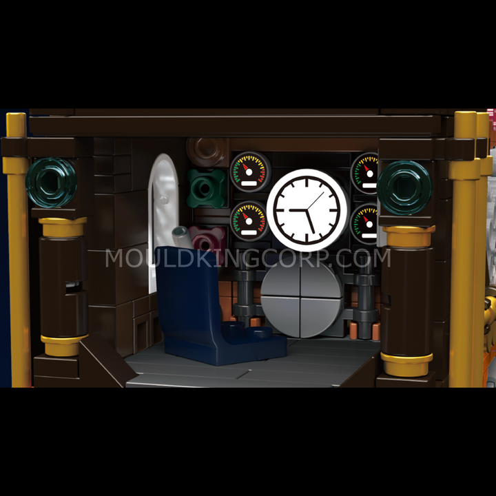 Mould King 12046 Steampunk Steam Train Building Set | 1,954 Pcs
