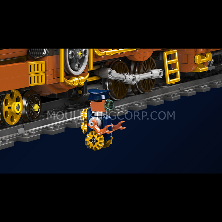 Mould King 12046 Steampunk Steam Train Building Set | 1,954 Pcs