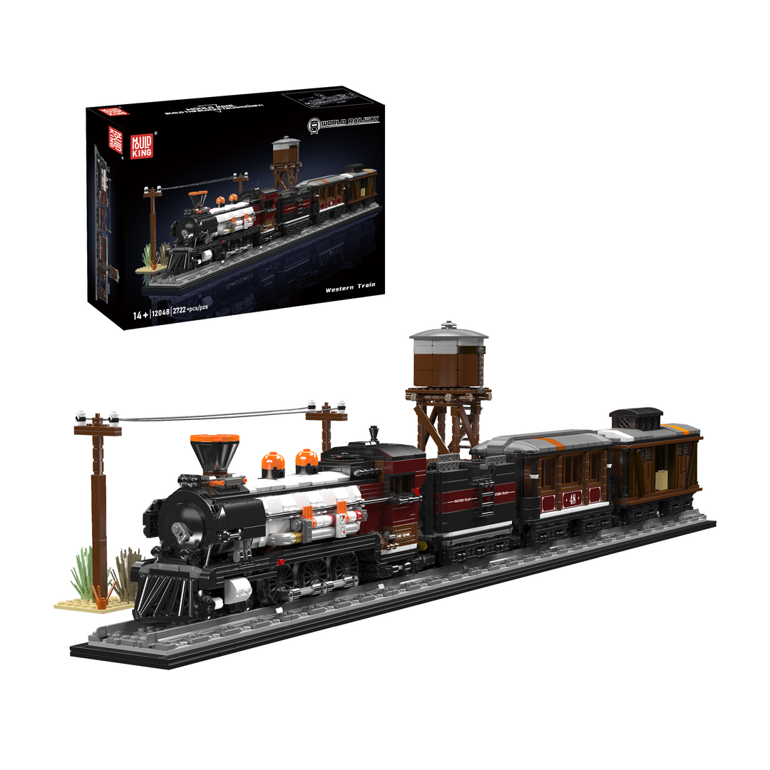 Mould King 12048 Locomotive à vapeur express Western – Jeu de construction | 2 722 pièces