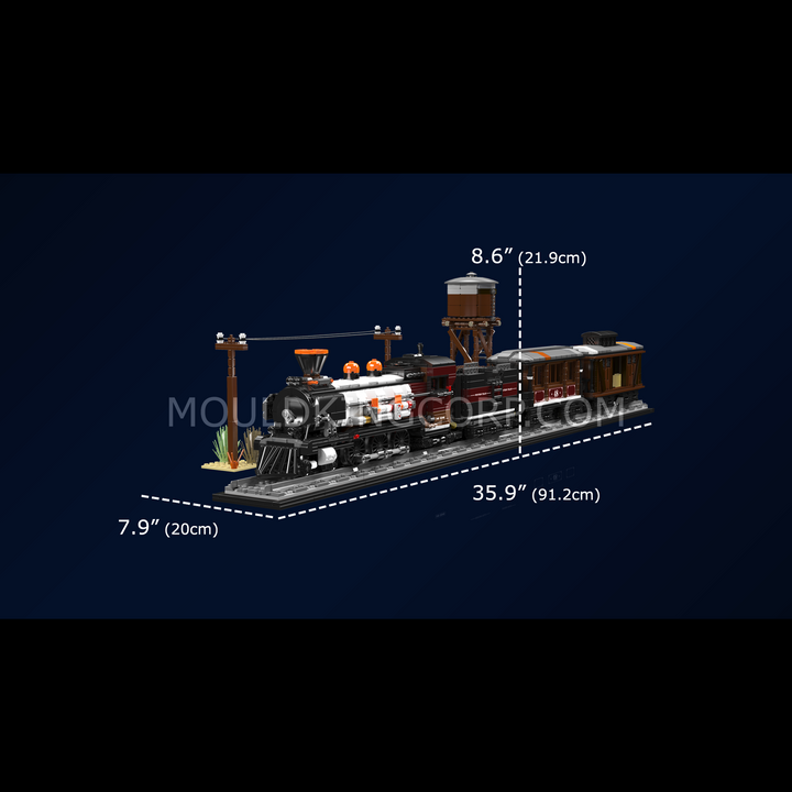 Mould King 12048 Locomotive à vapeur express Western – Jeu de construction | 2 722 pièces