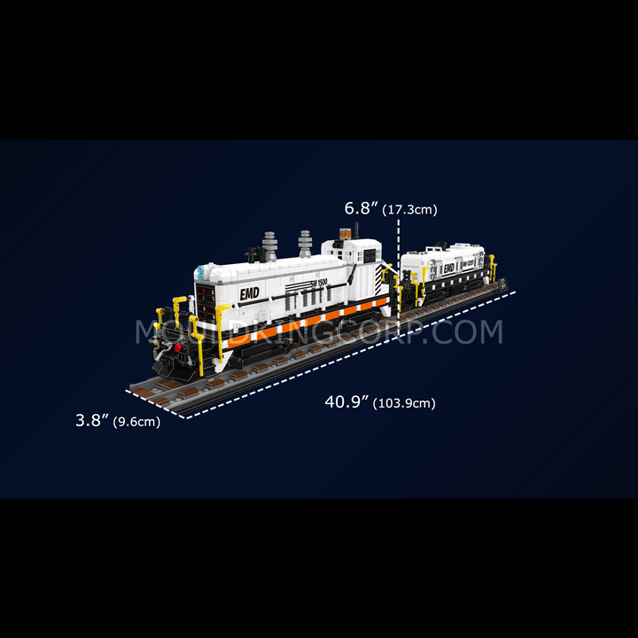 Mould King 12051 EMD SW1500 Switcher Building Set | 2,462 Pcs