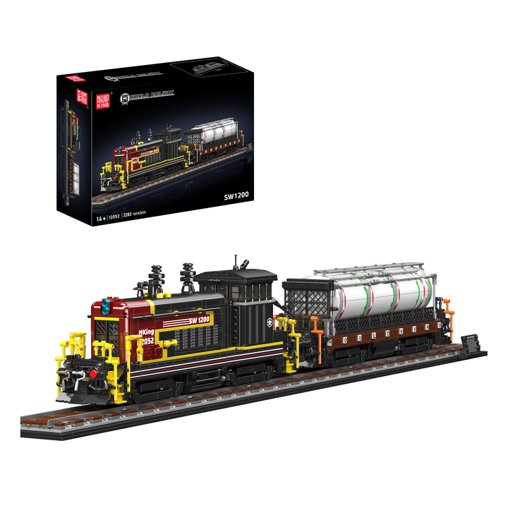 Mould King 12052 SW1200 Classic Diesel Switcher Locomotive Building Set | 2,283 Pcs