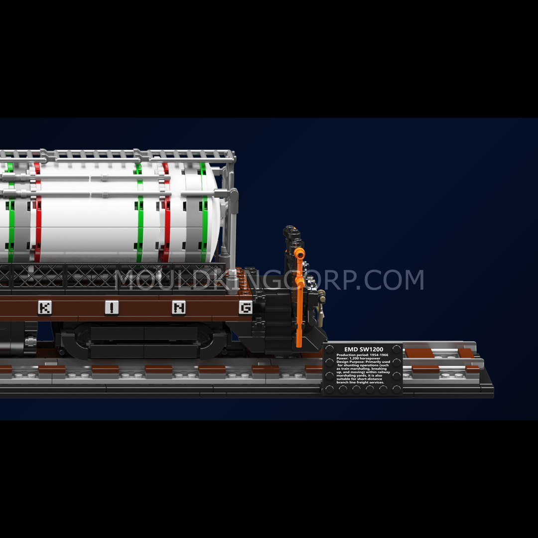 Mould King 12052 SW1200 Classic Diesel Switcher Locomotive Building Set | 2,283 Pcs