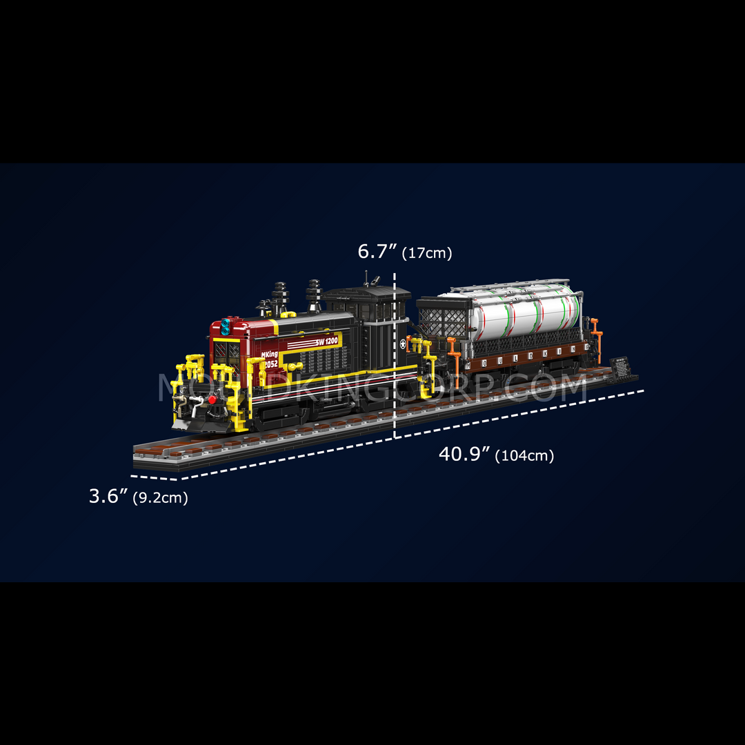Mould King 12052 SW1200 Classic Diesel Switcher Locomotive Building Set | 2,283 Pcs