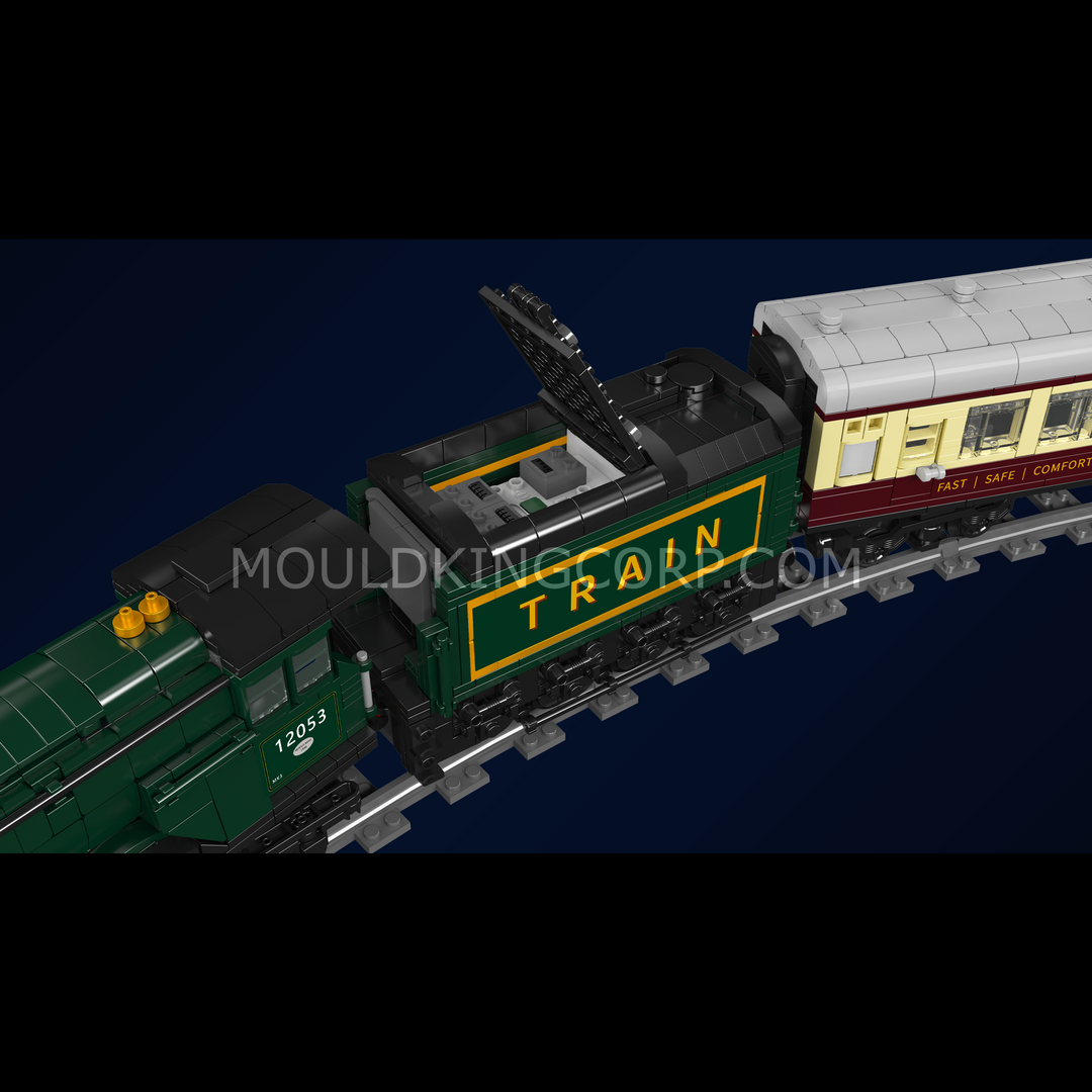 Mould King 12053 Remote Control Scottish Heritage Express Steam Train Building Set | 2,206 Pcs