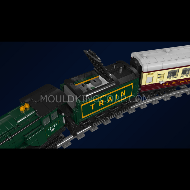 Mould King 12053 Remote Control Scottish Heritage Express Steam Train Building Set | 2,206 Pcs