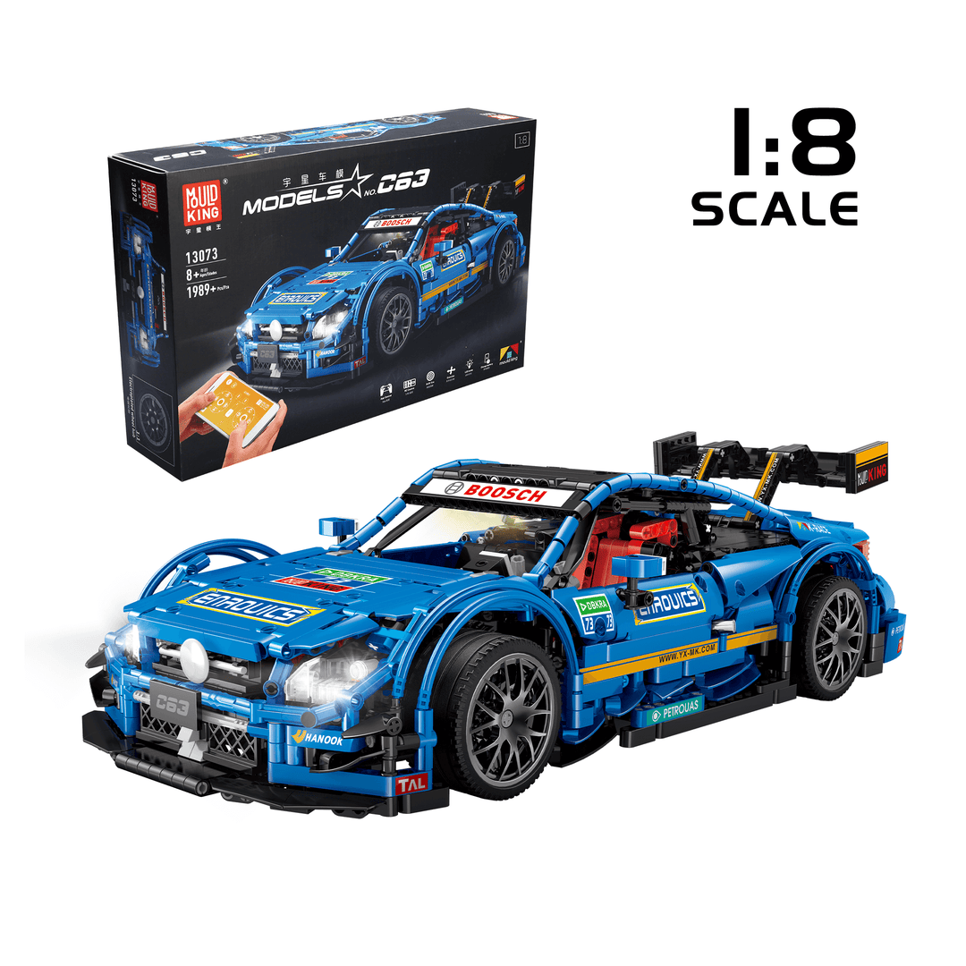 Mould King 13073 C63 DTM Racing Car Remote Controlled Model Building Set | 1,989 PCS