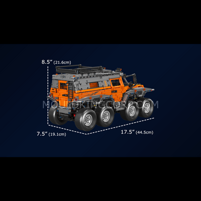 Mould King 13088S Ensemble de construction de camion télécommandé à 8 roues motrices Avtoros Shama | 3 062 pièces