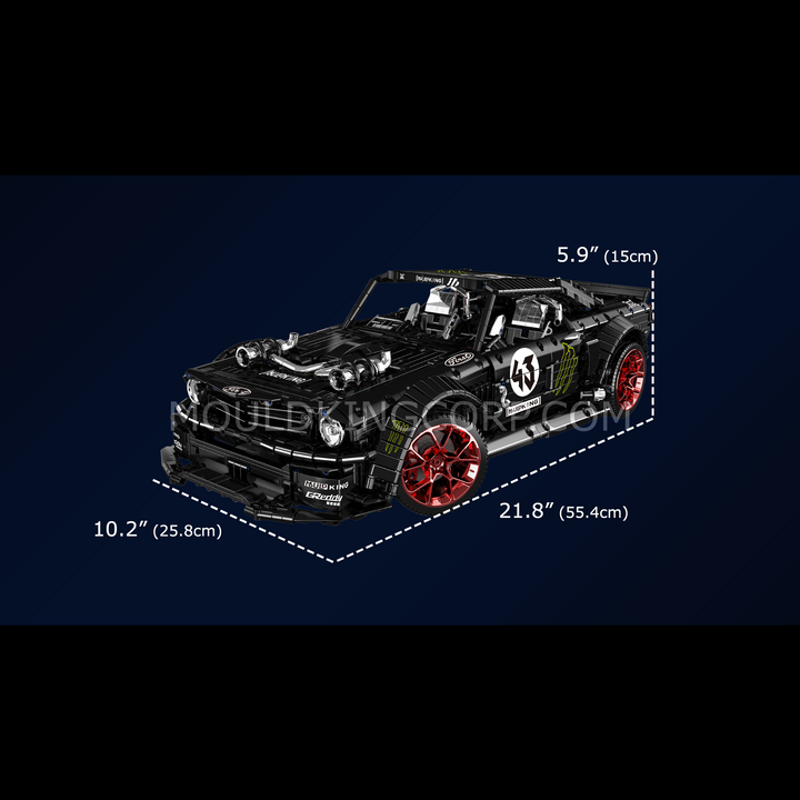 Mould King 13108S Mustang 1.400 PS Ferngesteuerter Sportwagen-Modellbausatz | 3.201