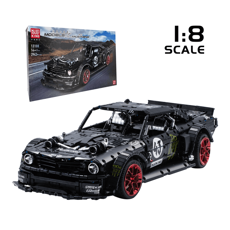 Mould King 13108 Mustang 1,400BHP Remote Controlled Sports Car Model Building Set | 2,943 PCS