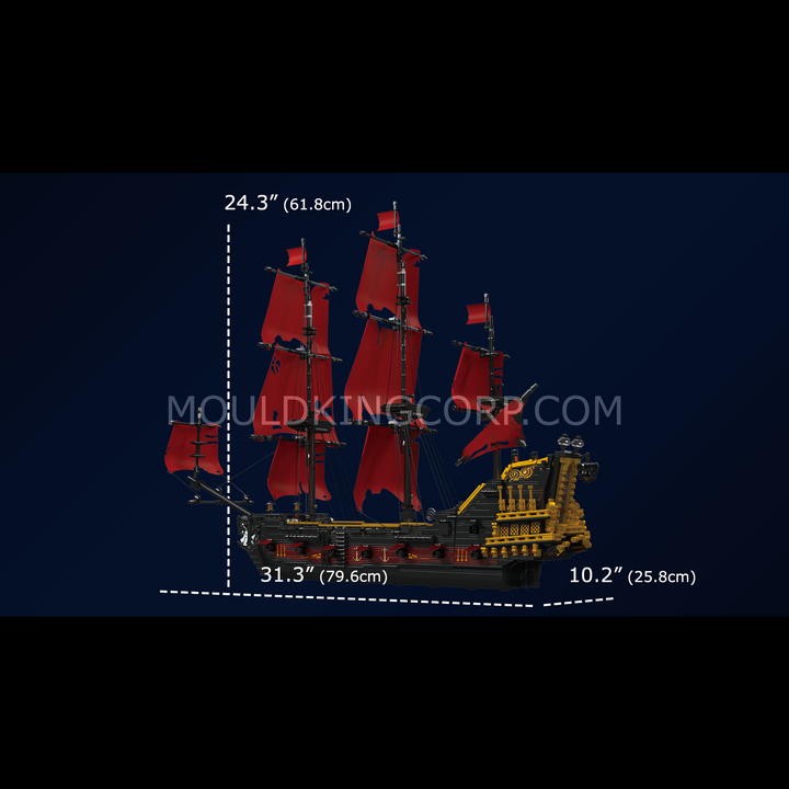 Mould King 13109 Queen Pirate Ship Model Building Set | 3,251 PCS