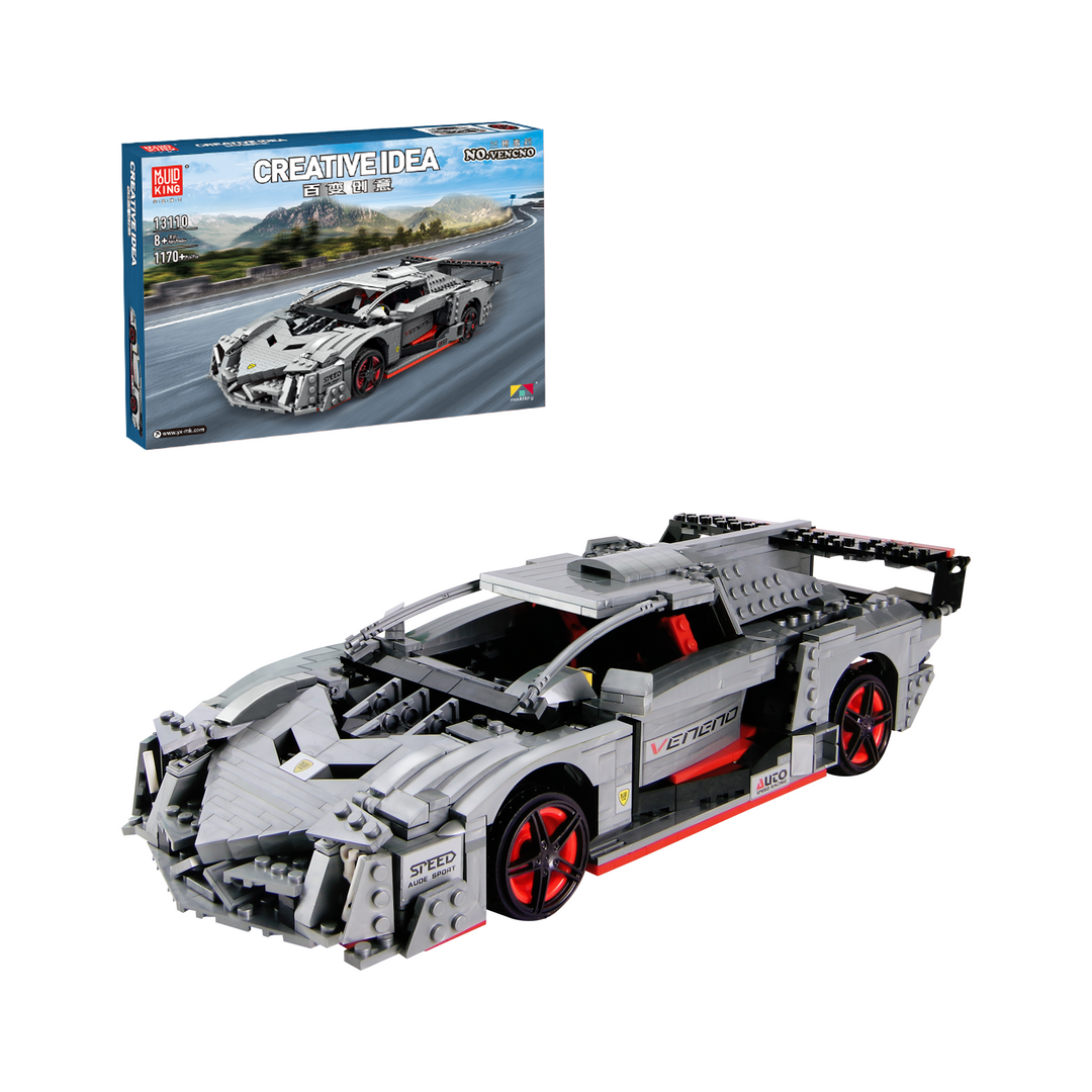 Mould King 13110 NO.VENENO Concept Track Hypercar Model Building Set | 1,170 Pcs