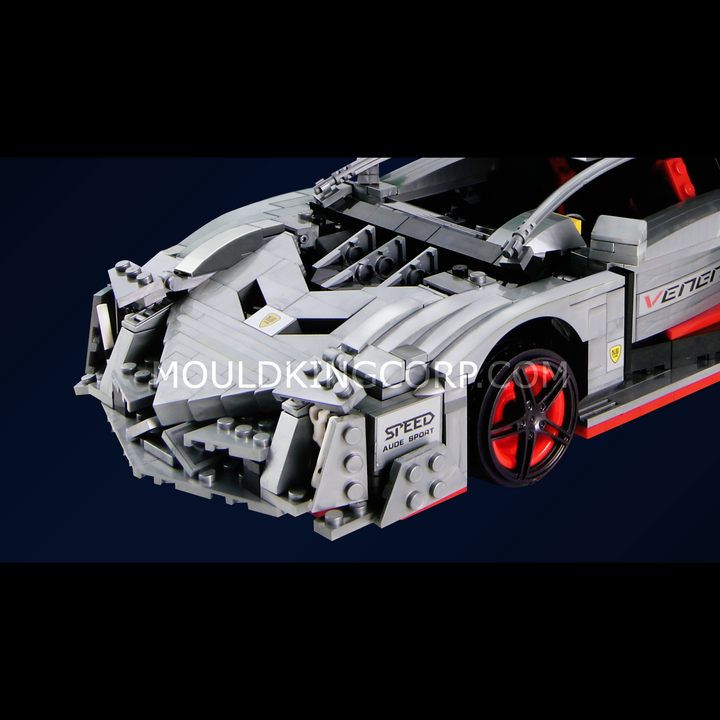 Mould King 13110 NO.VENENO Concept Track Hypercar Model Building Set | 1,170 Pcs