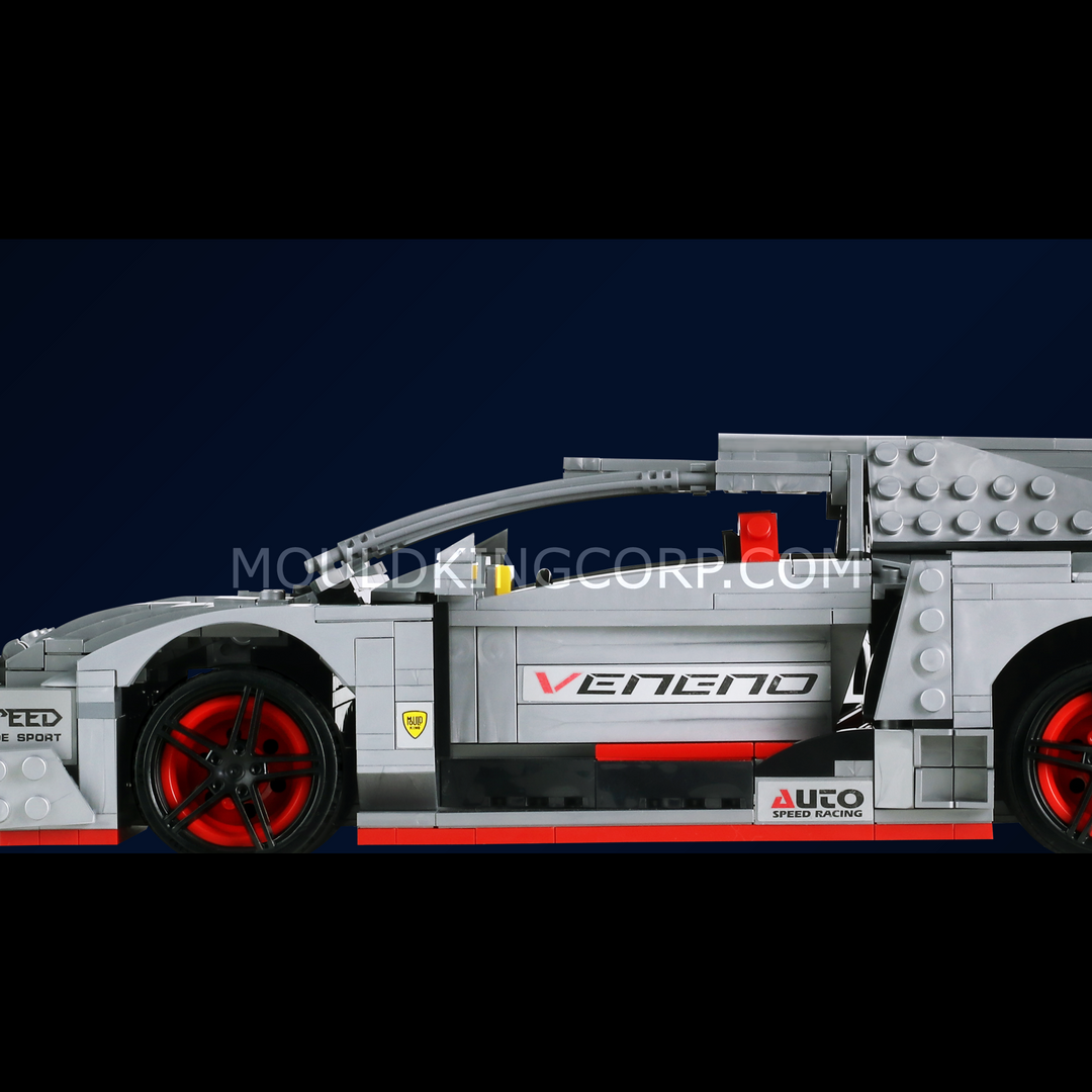 Mould King 13110 NO.VENENO Concept Track Hypercar Model Building Set | 1,170 Pcs